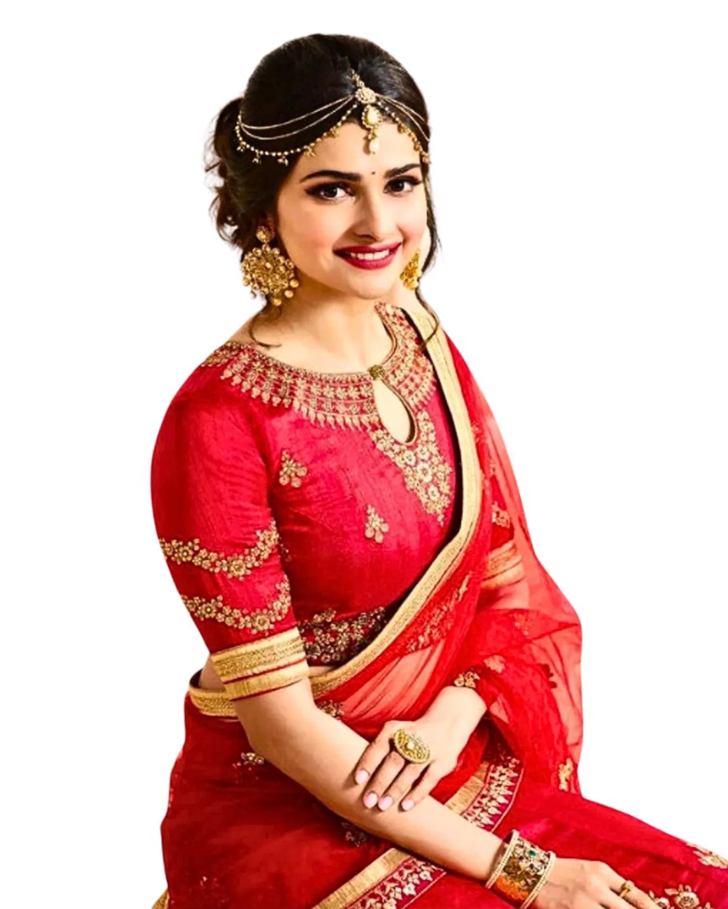 Stunning Red Wedding Lehenga Choli , Wedding  and Reception Wear