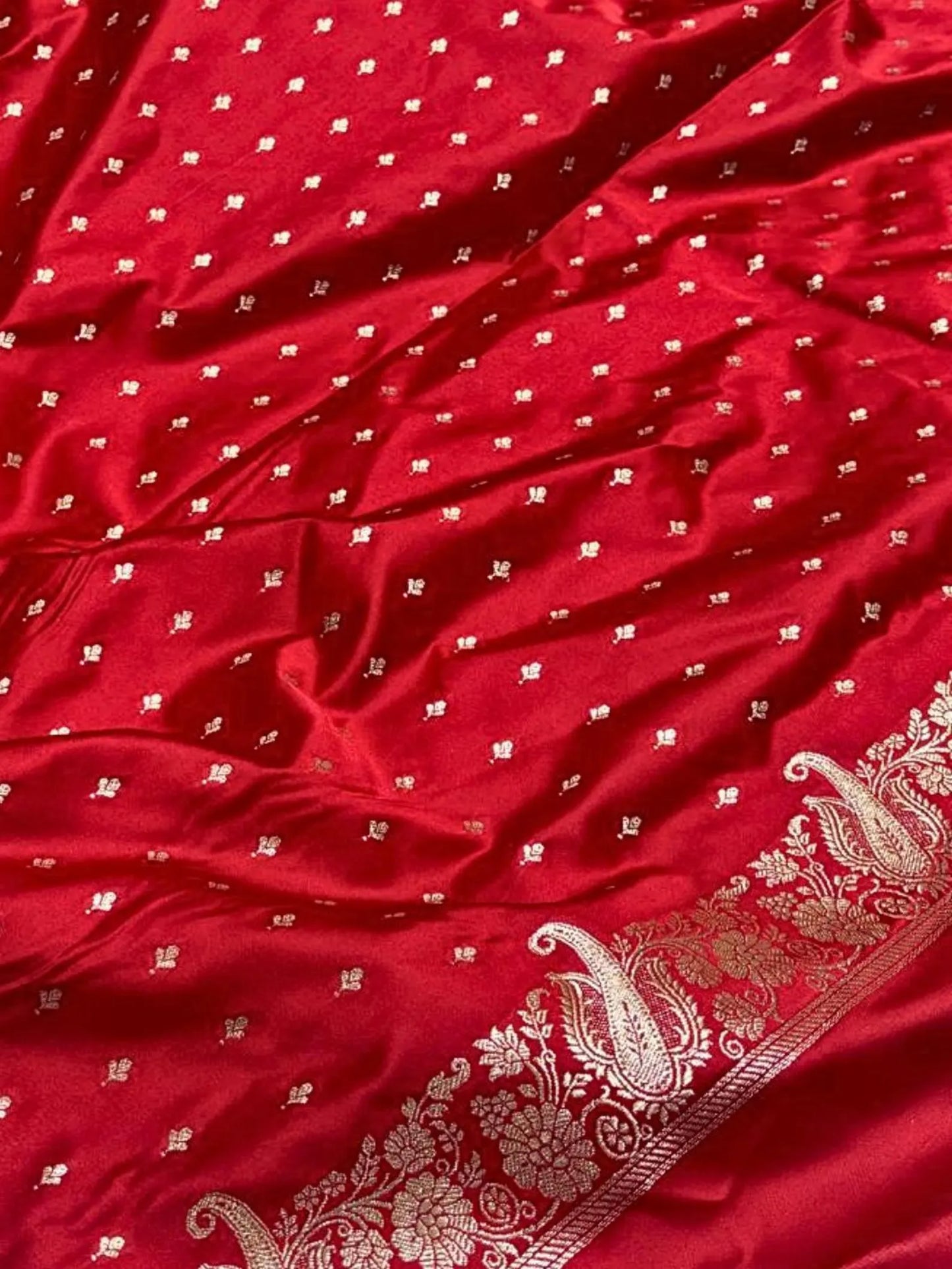 Women's Banarasi Mashru Silk Saree | Zari Woven Border, Festive Wear