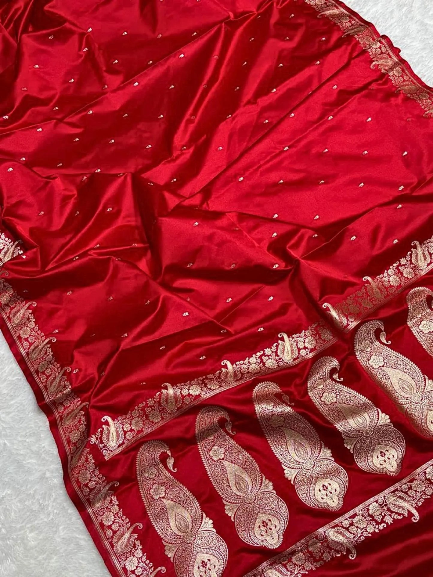 Women's Banarasi Mashru Silk Saree | Zari Woven Border, Festive Wear