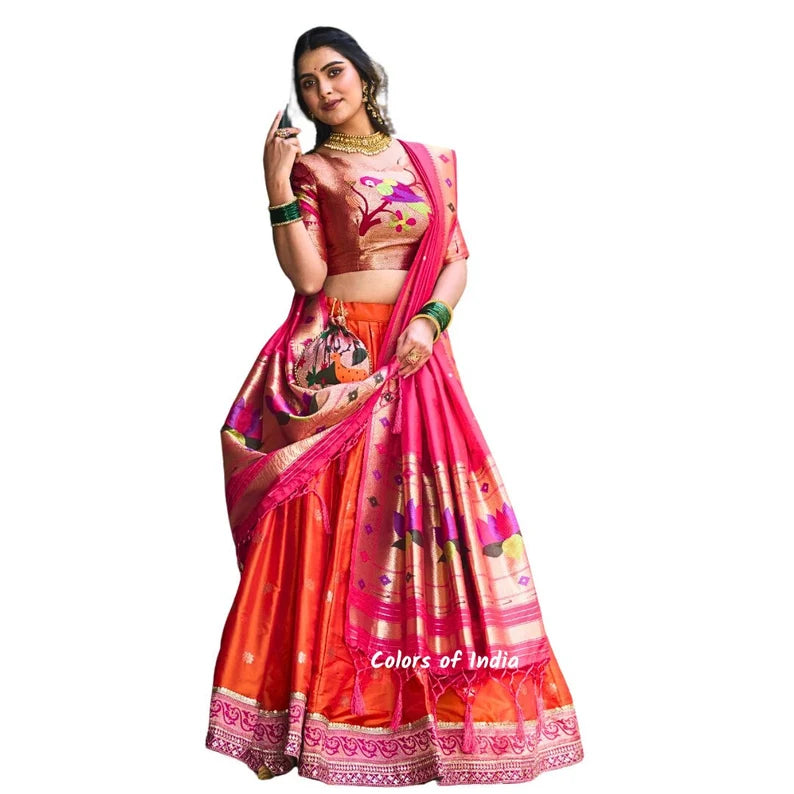 Paithani Lehenga Choli , Free Delivery