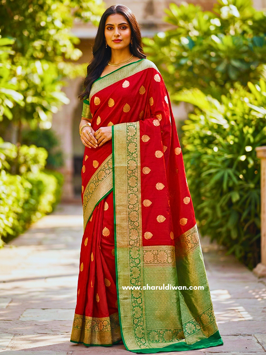 Pure banarasi silk wedding saree , Handcrafted for Special Occasions