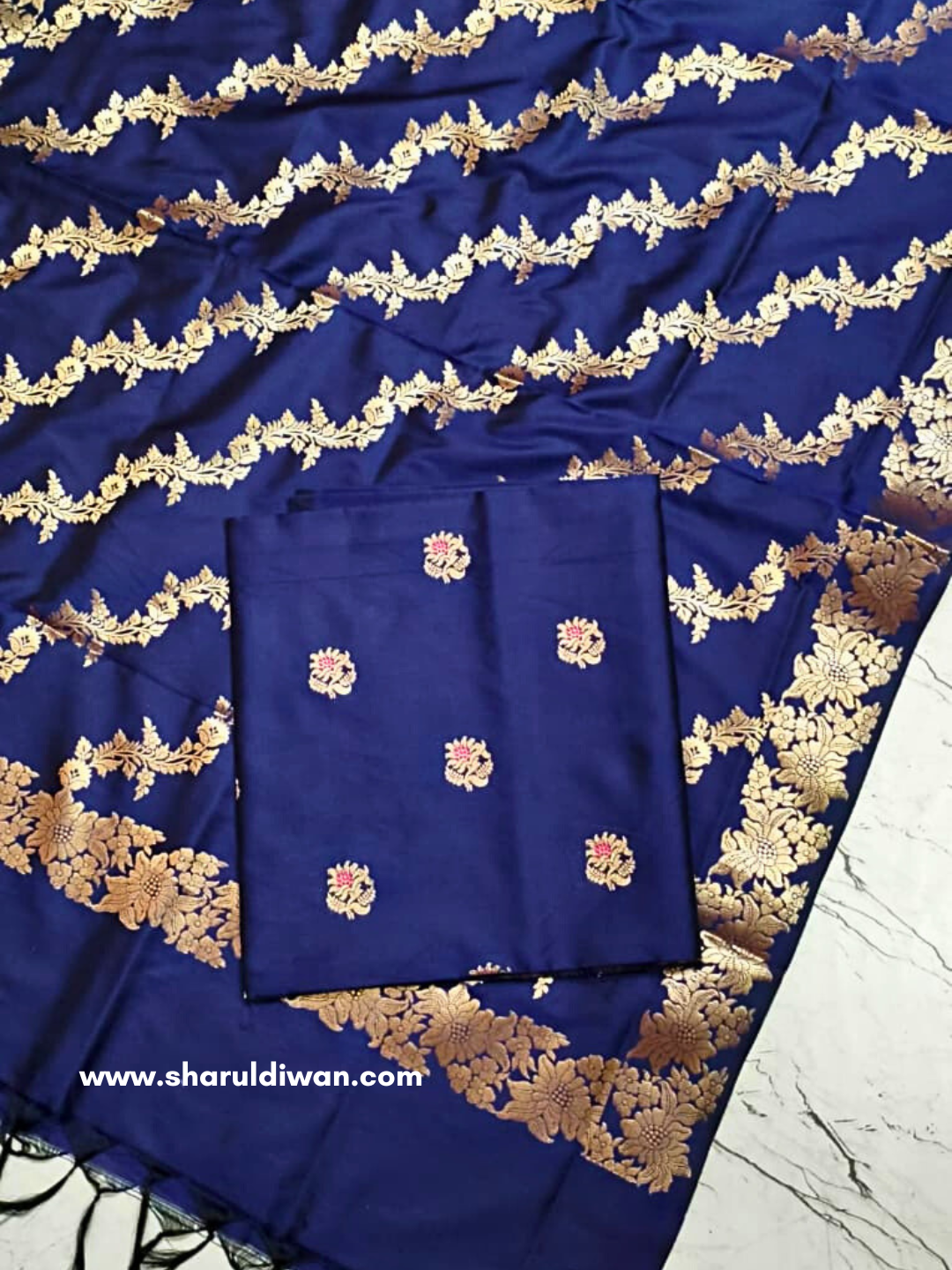 Banarasi Silk Salwar Suit – Unstitched Indian Ethnic Outfit