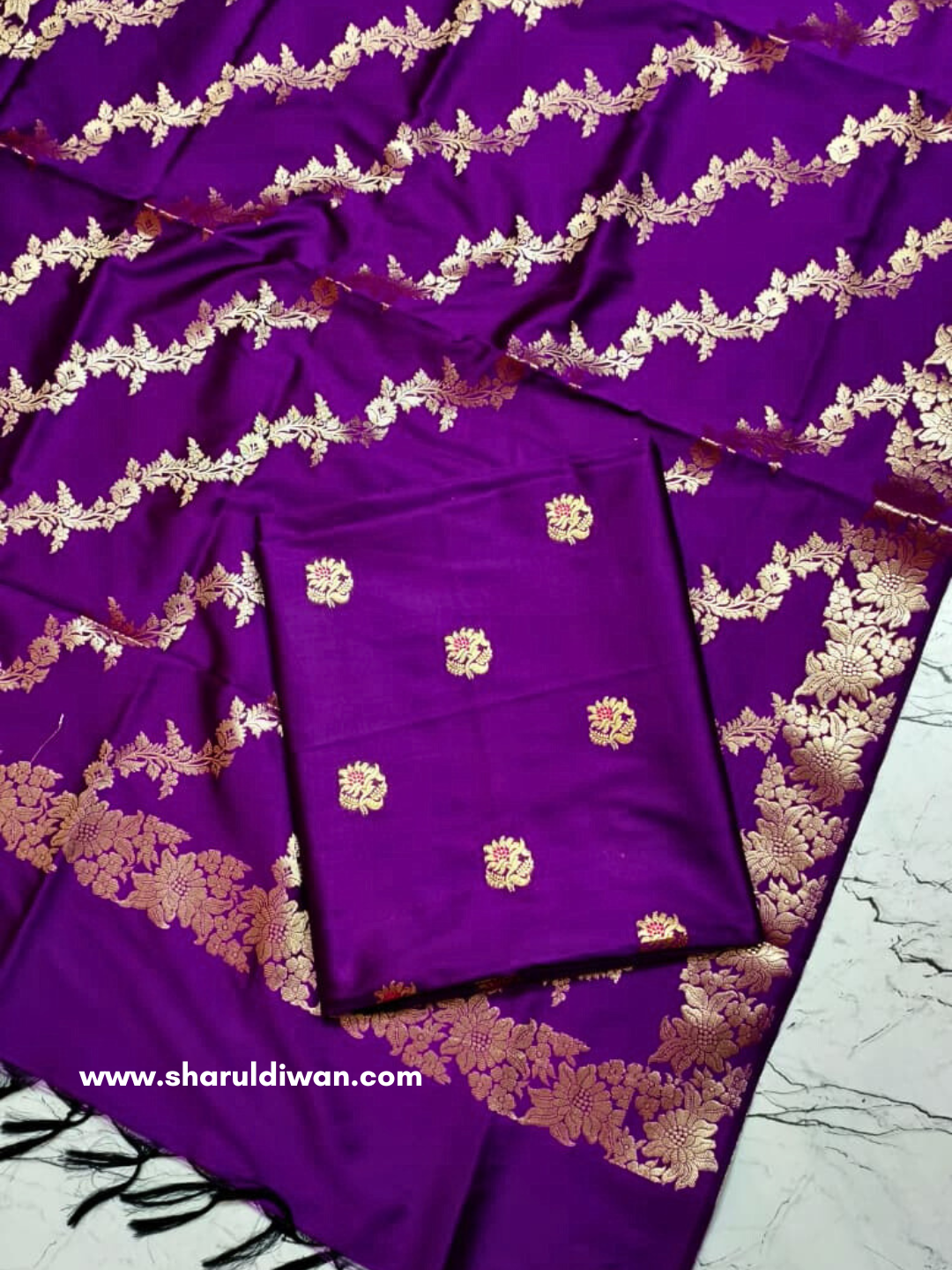 Banarasi Silk Salwar Suit – Unstitched Indian Ethnic Outfit