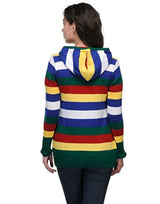Multi Colored Zipper Cardigan for Women , FREE DELIVERY