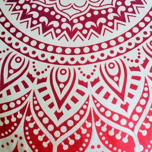 Red  Large Size  Floor Cushion Cover ,  FREE  DELIVERY