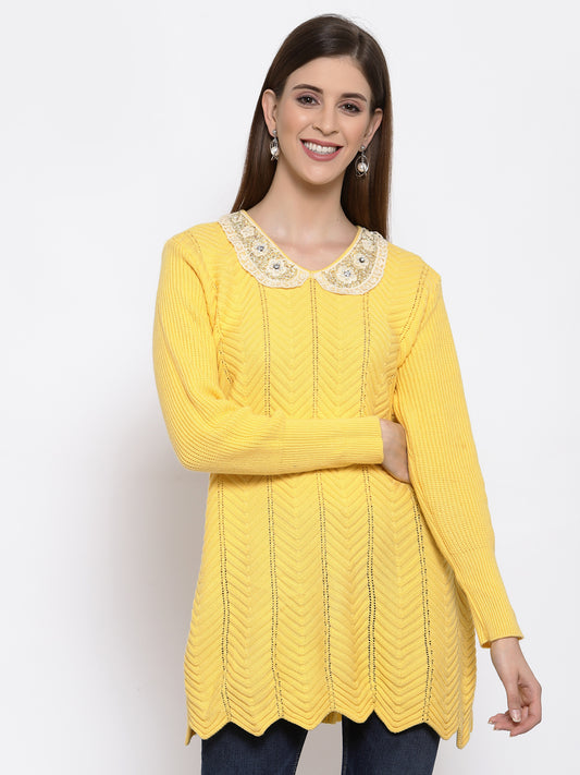 Yellow  sweater for women  , FREE  DELIVERY