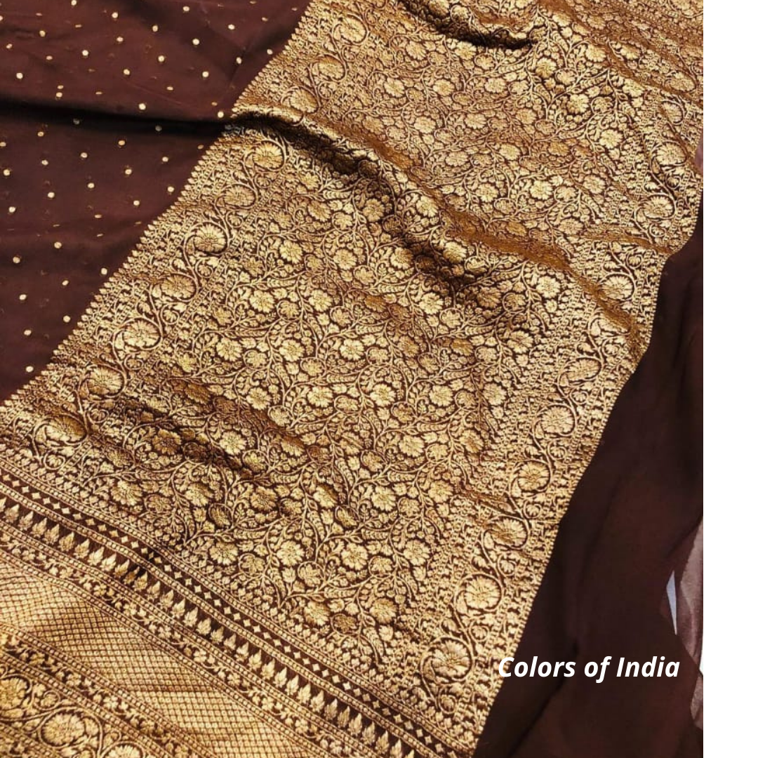 Banarasi  Semi Georgette Saree  , FREE  DELIVERY