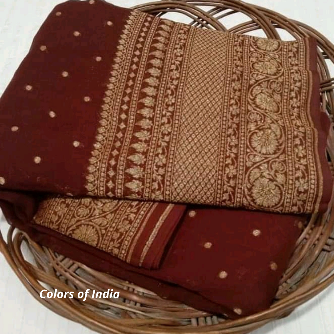 Banarasi  Semi Georgette Saree  , FREE  DELIVERY