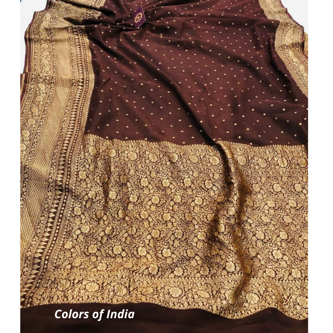 Banarasi  Semi Georgette Saree  , FREE  DELIVERY