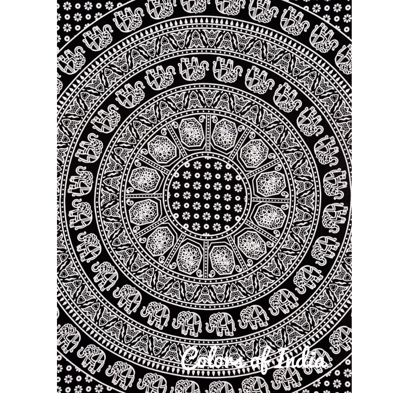 Black / White  Queen Size Cotton Bedsheet  , FREE DELIVERY
