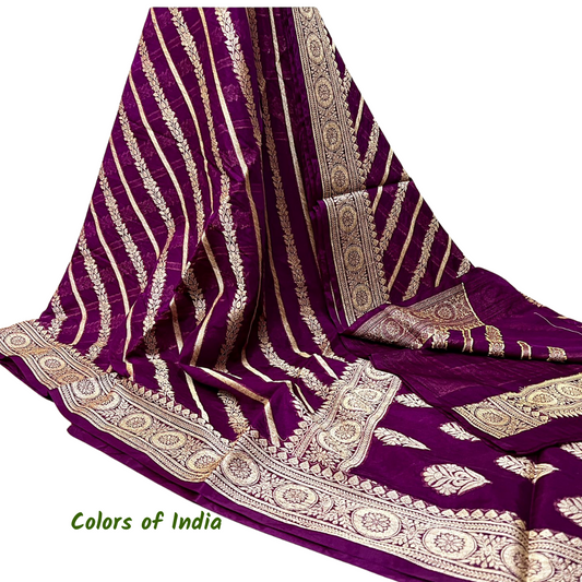 Banarasi  Semi Georgette Party Wear Sarees with Blouse Piece