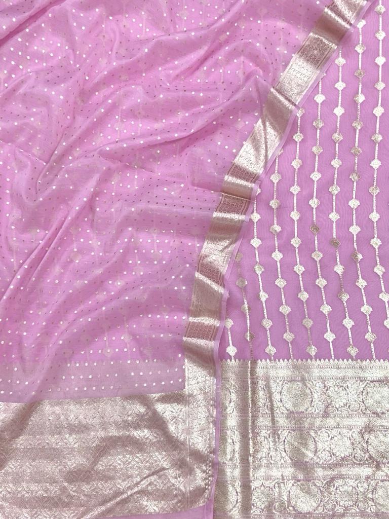 Banarasi  chanderi  wedding dress material  , FREE  DELIVERY