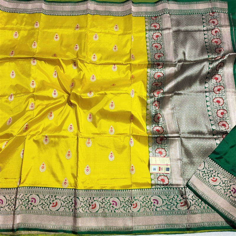 Banarasi  Silk saree with blouse , Pure silk Saree , Handloom silk saree , Silk Mark Certified , FREE DELIVERY