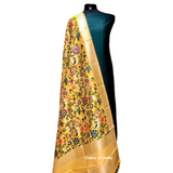 Banarasi Plain Silk Suit with  Silk Jacquard  Dupatta , FREE DELIVERY