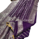 Bridal zari  saree with  blouse piece ,  FREE  DELIVERY
