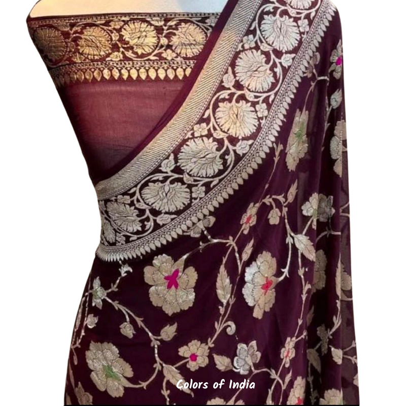 Party wear sarees with blouse piece   , FREE  DELIVERY