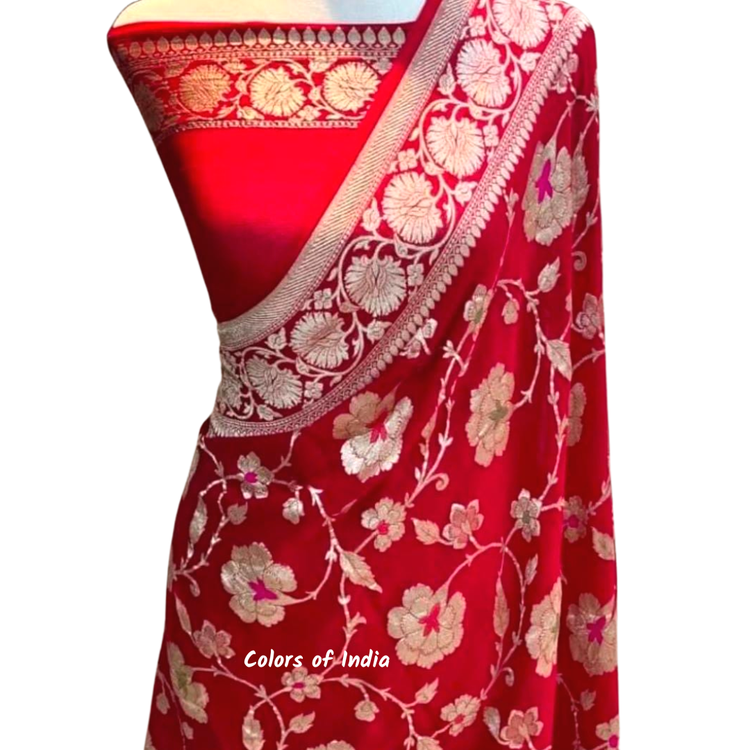 Party wear sarees with blouse piece   , FREE  DELIVERY