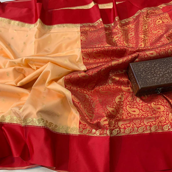 Colors of India Banarsi  Maheshwari Silk Saree , FREE DELIVERY