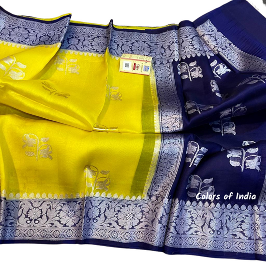 Banarasi  Organza  Party Wear Sarees , FREE  DELIVERY