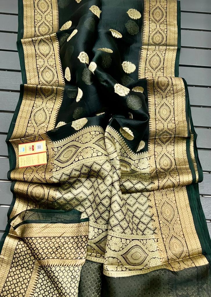 Banarasi  Organza Sarees , Wedding Sarees , Party Wear Sarees , FREE  DELIVERY