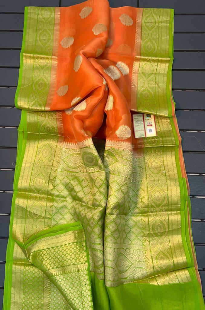 Banarasi  Organza Sarees , Wedding Sarees , Party Wear Sarees , FREE  DELIVERY