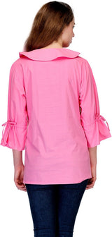 Pink  Cotton Tops For Women  , FREE  DELIVERY