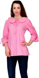Pink  Cotton Tops For Women  , FREE  DELIVERY