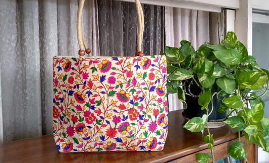 Ladies Embroidered Fabric Shoulder Bag ,  FREE  DELIVERY