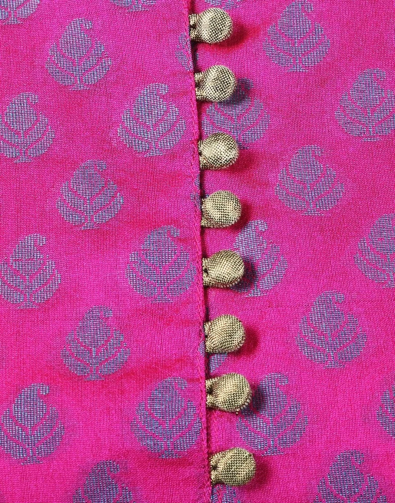 Pink   chanderi  cotton  kurta  , FREE DELIVERY