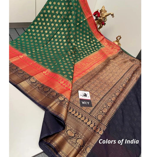 Banarasi Semi Georgette Zari border saree , FREE DELIVERY