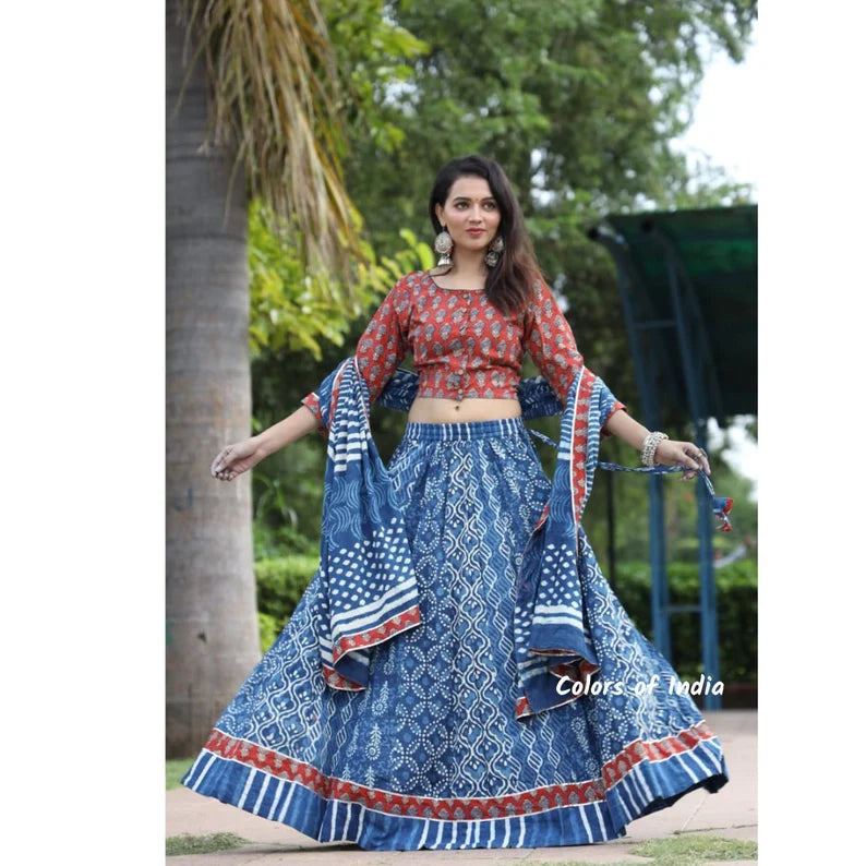 Cotton Chaniya  Choli for Women , FREE  DELIVERY