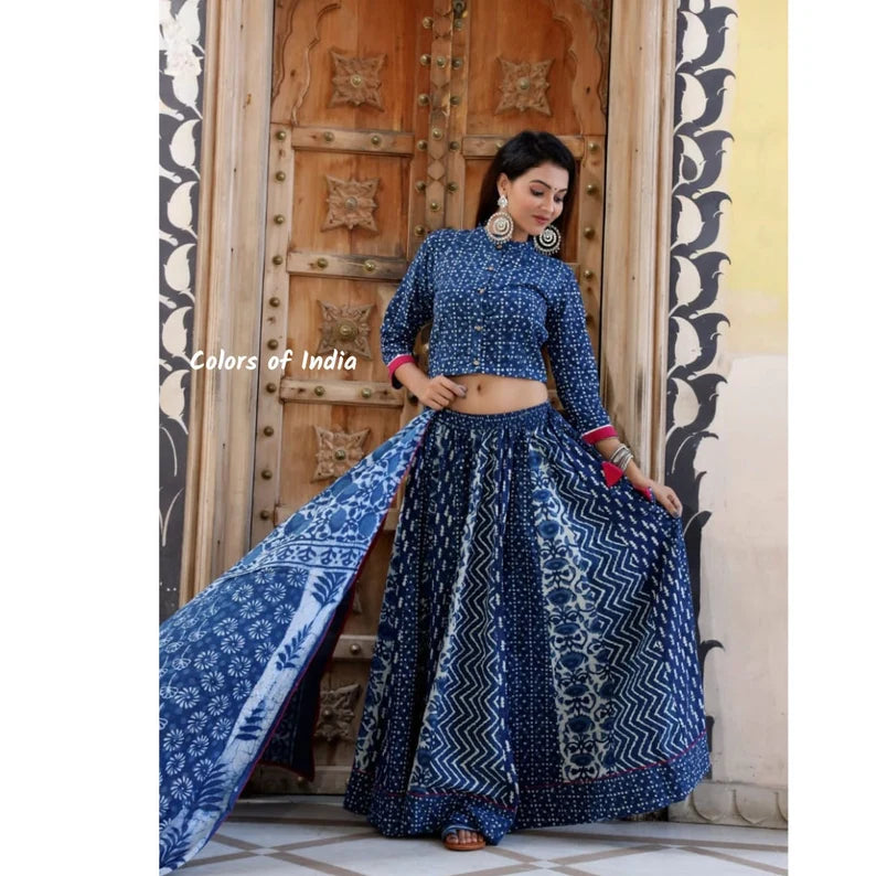 Cotton Chaniya  Choli for Women , FREE  DELIVERY